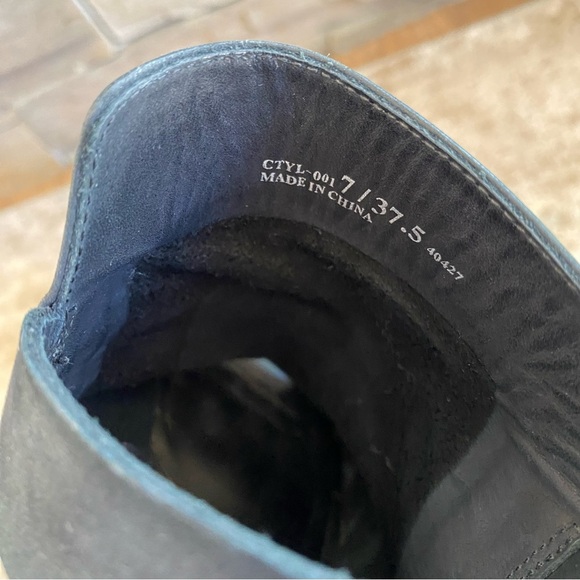 Chinese Laundry Caleb Calvin Black Shooties Open Toe Sandals Block Heel: 7 - Picture 9 of 10